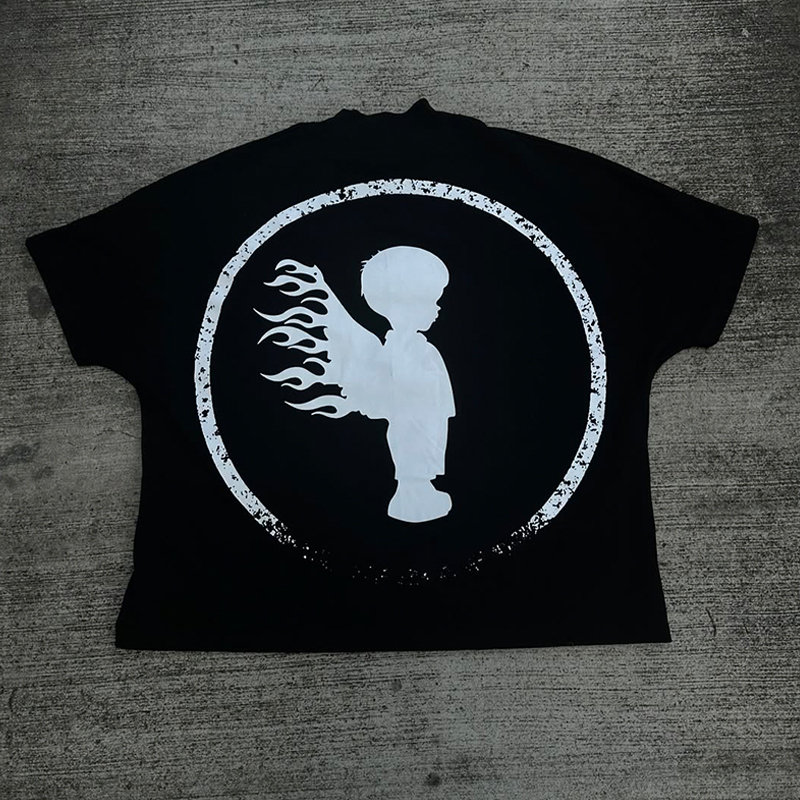 hongfeng offers t shirt black mens with custom prints for bold, stylish looks.
